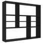 vidaXL Estantería de pared madera contrachapada negro 90x16x78 cm vidaXL Estantería de pared madera contrachapada negro 90x16x78 cm