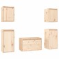 vidaXL Muebles para TV 5 piezas madera maciza de pino