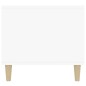 vidaXL Mesa de centro madera contrachapada blanco brillo 90x49x45 cm vidaXL Mesa de centro madera contrachapada blanco brillo 90x49x45 cm