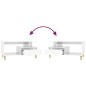 vidaXL Mesa de centro madera contrachapada blanco brillo 90x49x45 cm vidaXL Mesa de centro madera contrachapada blanco brillo 90x49x45 cm