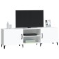 vidaXL Mueble para TV madera de ingeniería blanco 150x30x50 cm vidaXL Mueble para TV madera de ingeniería blanco 150x30x50 cm