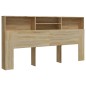 vidaXL Mueble cabecero color roble Sonoma 200x19x103,5 cm vidaXL Mueble cabecero color roble Sonoma 200x19x103,5 cm