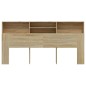 vidaXL Mueble cabecero color roble Sonoma 200x19x103,5 cm vidaXL Mueble cabecero color roble Sonoma 200x19x103,5 cm