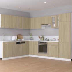vidaXL Armario de horno madera contrachapada color roble 60x46x81,5 cm