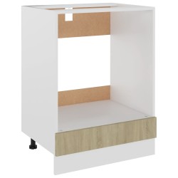 vidaXL Armario de horno madera contrachapada color roble 60x46x81,5 cm