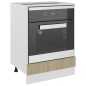 vidaXL Armario de horno madera contrachapada color roble 60x46x81,5 cm vidaXL Armario de horno madera contrachapada color roble 60x46x81,5 cm