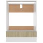 vidaXL Armario de horno madera contrachapada color roble 60x46x81,5 cm vidaXL Armario de horno madera contrachapada color roble 60x46x81,5 cm