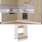 vidaXL Armario de horno madera contrachapada color roble 60x46x81,5 cm vidaXL Armario de horno madera contrachapada color roble 60x46x81,5 cm