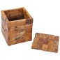 vidaXL Taburete con almacenamiento madera maciza de teca vidaXL Taburete con almacenamiento madera maciza de teca