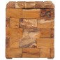 vidaXL Taburete con almacenamiento madera maciza de teca vidaXL Taburete con almacenamiento madera maciza de teca