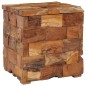 vidaXL Taburete con almacenamiento madera maciza de teca vidaXL Taburete con almacenamiento madera maciza de teca