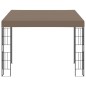 vidaXL Cenador con montaje en la pared gris taupe 3x3 m vidaXL Cenador con montaje en la pared gris taupe 3x3 m