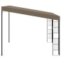 vidaXL Cenador con montaje en la pared gris taupe 3x3 m vidaXL Cenador con montaje en la pared gris taupe 3x3 m