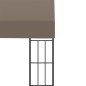 vidaXL Cenador con montaje en la pared gris taupe 3x3 m vidaXL Cenador con montaje en la pared gris taupe 3x3 m