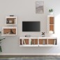 vidaXL Muebles para TV 5 piezas madera maciza de pino blanco vidaXL Muebles para TV 5 piezas madera maciza de pino blanco
