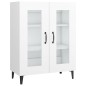 vidaXL Aparador de madera de ingeniería blanco 69,5x34x90 cm vidaXL Aparador de madera de ingeniería blanco 69,5x34x90 cm