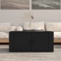 vidaXL Mesa de centro madera contrachapada negro 80x50x36 cm vidaXL Mesa de centro madera contrachapada negro 80x50x36 cm