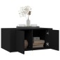 vidaXL Mesa de centro madera contrachapada negro 80x50x36 cm vidaXL Mesa de centro madera contrachapada negro 80x50x36 cm