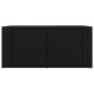 vidaXL Mesa de centro madera contrachapada negro 80x50x36 cm vidaXL Mesa de centro madera contrachapada negro 80x50x36 cm