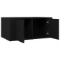 vidaXL Mesa de centro madera contrachapada negro 80x50x36 cm vidaXL Mesa de centro madera contrachapada negro 80x50x36 cm