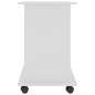 vidaXL Mesa de ordenador madera contrachapada blanco brillo 80x50x75cm vidaXL Mesa de ordenador madera contrachapada blanco brillo 80x50x75cm