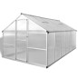 vidaXL Invernadero de aluminio reforzado con estructura base 9,025 m² vidaXL Invernadero de aluminio reforzado con estructura base 9,025 m²