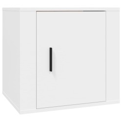 vidaXL Mesita de noche blanca 50x39x47 cm