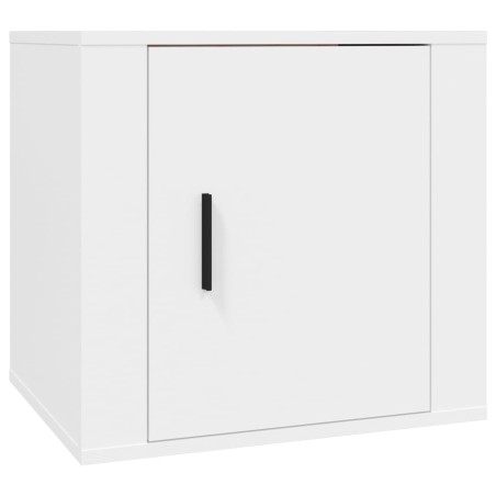 vidaXL Mesita de noche blanca 50x39x47 cm