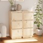 vidaXL Aparador 2 uds madera maciza de pino 32x34x75 cm vidaXL Aparador 2 uds madera maciza de pino 32x34x75 cm