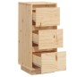vidaXL Aparador 2 uds madera maciza de pino 32x34x75 cm vidaXL Aparador 2 uds madera maciza de pino 32x34x75 cm
