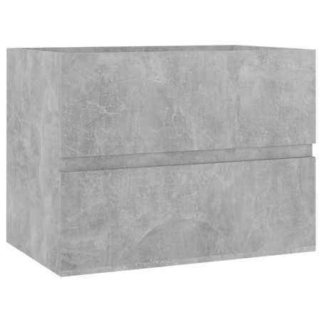 vidaXL Armario de lavabo contrachapada gris hormigón 60x38,5x45 cm
