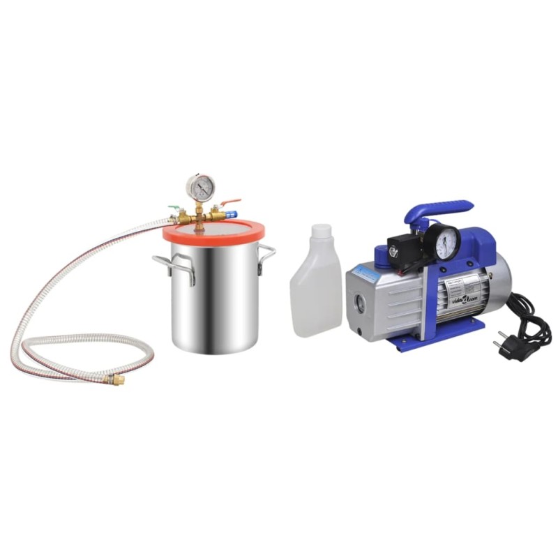 vidaXL Cámara de vacío con bomba de una etapa 5,5 L vidaXL Cámara de vacío con bomba de una etapa 5,5 L