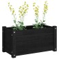 vidaXL Jardinera de madera maciza de pino negro 60x31x31 cm vidaXL Jardinera de madera maciza de pino negro 60x31x31 cm