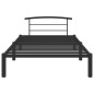 vidaXL Estructura de cama de metal negro 100x200 cm vidaXL Estructura de cama de metal negro 100x200 cm