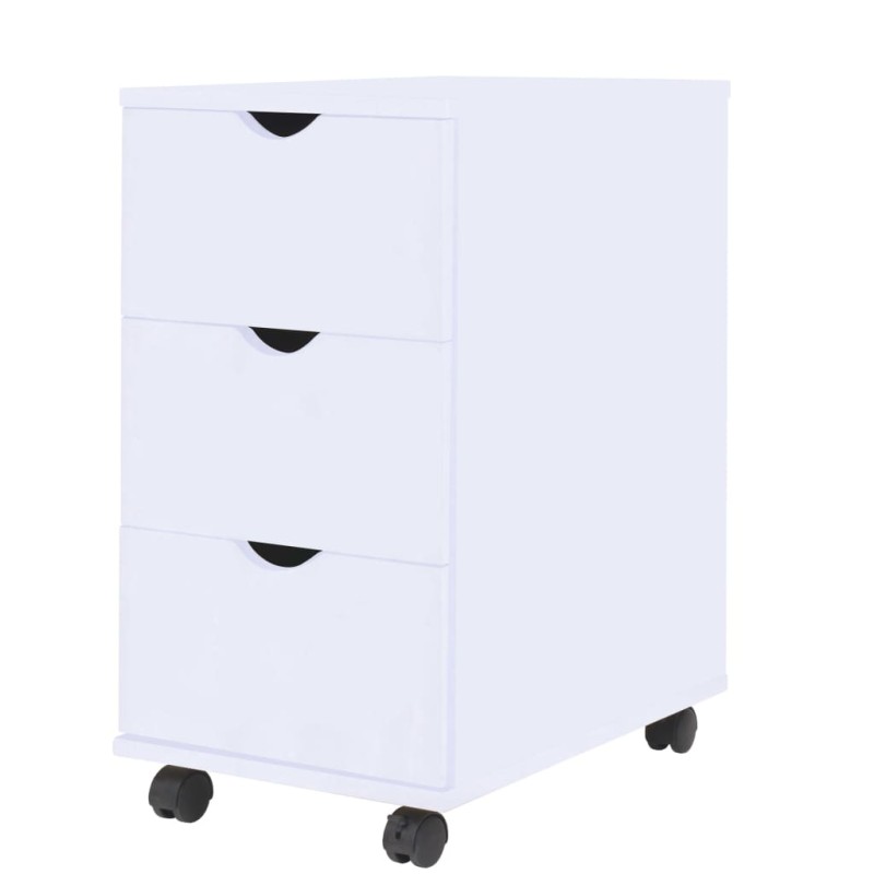 vidaXL Mueble de cajones blanco 33x45x60 cm vidaXL Mueble de cajones blanco 33x45x60 cm