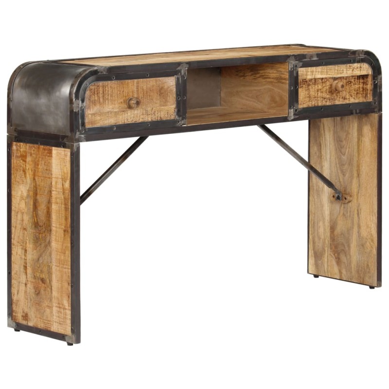 vidaXL Aparador madera de mango maciza 120x30x75 cm