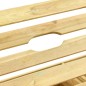 vidaXL Tumbona doble de madera de pino impregnada verde vidaXL Tumbona doble de madera de pino impregnada verde