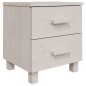 vidaXL Mesita de noche HAMAR madera pino maciza blanco 40x35x44,5 cm vidaXL Mesita de noche HAMAR madera pino maciza blanco 40x35x44,5 cm
