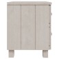 vidaXL Mesita de noche HAMAR madera pino maciza blanco 40x35x44,5 cm vidaXL Mesita de noche HAMAR madera pino maciza blanco 40x35x44,5 cm