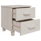 vidaXL Mesita de noche HAMAR madera pino maciza blanco 40x35x44,5 cm vidaXL Mesita de noche HAMAR madera pino maciza blanco 40x35x44,5 cm