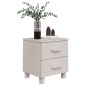 vidaXL Mesita de noche HAMAR madera pino maciza blanco 40x35x44,5 cm vidaXL Mesita de noche HAMAR madera pino maciza blanco 40x35x44,5 cm