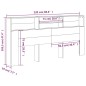 vidaXL Mueble cabecero negro 220x19x103,5 cm vidaXL Mueble cabecero negro 220x19x103,5 cm