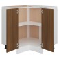 vidaXL Armario cocina madera ingeniería roble marrón 75,5x75,5x81,5 cm vidaXL Armario cocina madera ingeniería roble marrón 75,5x75,5x81,5 cm
