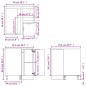vidaXL Armario cocina madera ingeniería roble marrón 75,5x75,5x81,5 cm vidaXL Armario cocina madera ingeniería roble marrón 75,5x75,5x81,5 cm