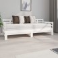 vidaXL Sofá cama extraíble madera maciza de pino blanco 2x(80x200) cm vidaXL Sofá cama extraíble madera maciza de pino blanco 2x(80x200) cm