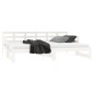 vidaXL Sofá cama extraíble madera maciza de pino blanco 2x(80x200) cm vidaXL Sofá cama extraíble madera maciza de pino blanco 2x(80x200) cm