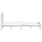 vidaXL Estructura de cama de madera maciza de pino blanco 140x190 cm