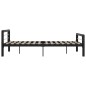 vidaXL Estructura de cama de metal negro y blanco 140x200 cm vidaXL Estructura de cama de metal negro y blanco 140x200 cm