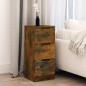 vidaXL Aparador madera contrachapada color roble ahumado 30x30x70 cm vidaXL Aparador madera contrachapada color roble ahumado 30x30x70 cm