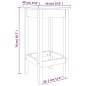 vidaXL Taburetes 2 uds madera maciza de pino marrón miel 40x40x78 cm vidaXL Taburetes 2 uds madera maciza de pino marrón miel 40x40x78 cm